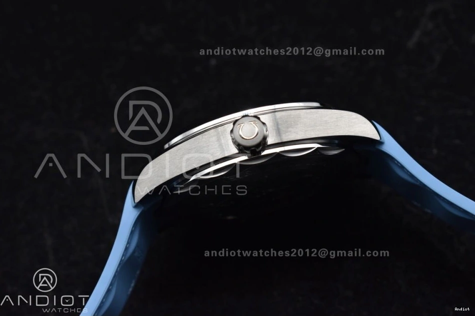 Best Strap 1:1 Summer VSF Clone A8938 Terra Rubber Aqua Worldtimer on Edition Super Blue Blue 43mm Dial GMT 0106